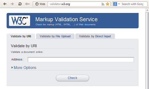 W3C Markup Validation Service
